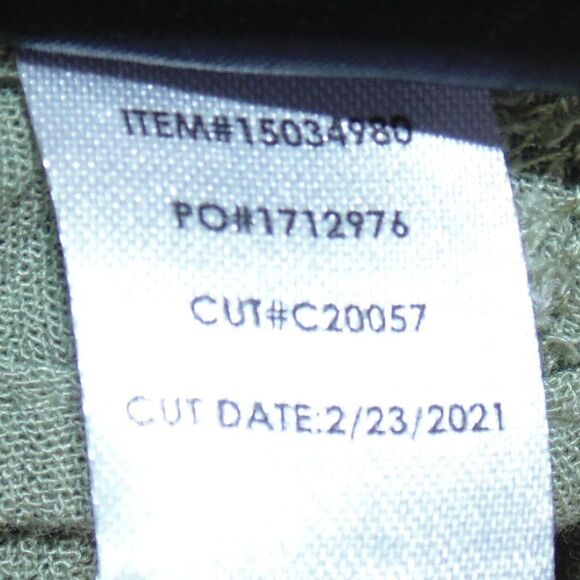 TORRID Blouse, 4/4X, Light Green crinkle, Long sleeves, Pocket, Button Front - Picture 12 of 13